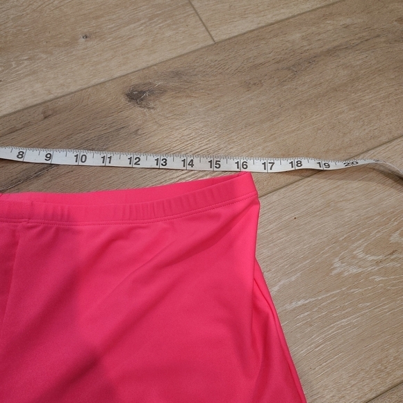 Womens 18 Pink Swim Dress Tankini Boy Shorts Tummy Control Barbiecore Preppy - Picture 6 of 9